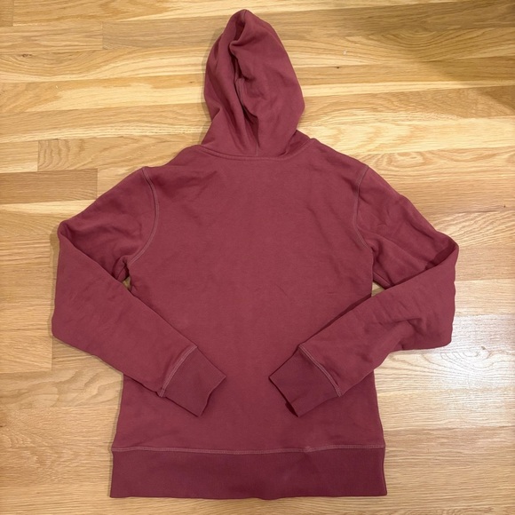 Pact Brushed Fleece Zip Hoodie Mauve Size Extra Small Organic Cotton - Picture 5 of 6